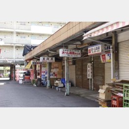 ロケにも使われる商店街はシャッターの下りた店がほとんど（Ｃ）日刊ゲンダイ