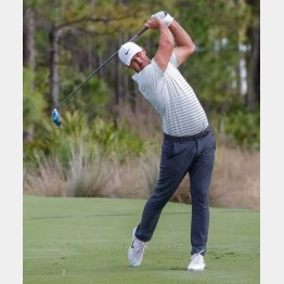 強烈な地面反力を見せるケプカ（Ｃ）ロイター／USA TODAY Sports