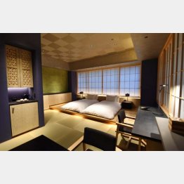 「星のや東京」の客室（Ｃ）共同通信社