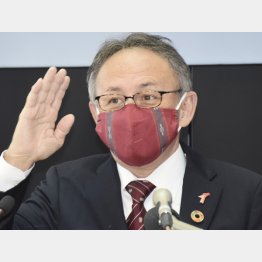 コロナ禍への緊急対応に費やされ…（沖縄の玉城デニー県知事）／（Ｃ）共同通信社