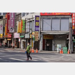 街から人が消えた（Ｃ）ロイター