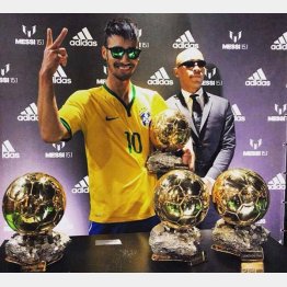 ネイマールのそっくりさんのSP役を務めたことも（提供写真）