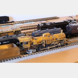 98年から作り続けている未完の傑作蒸気機関車「C55」（提供写真）