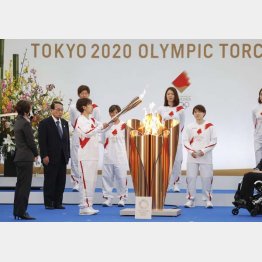 3月25日福島県のJビレッジからスタート（Ｃ）共同通信社