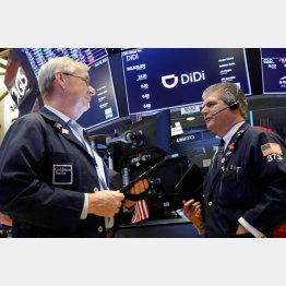 中国企業が次々に上場（中国配車サービス「ディディ」DiDiの上場）／（Ｃ）ロイター