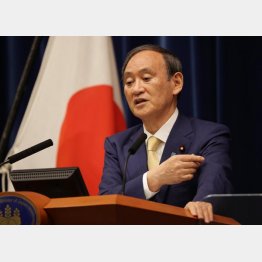 「世界が一つに」などと言ったが（緊急事態宣言発令の菅首相）／（Ｃ）JMPA
