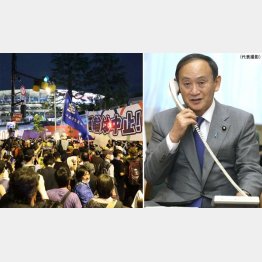 「官製」の密、下心ミエミエ（菅首相＝右）　（Ｃ）真野慎也／JMPA