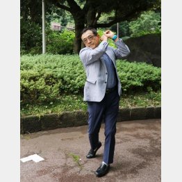 大学時代にはスコア90台でラウンド（提供写真）