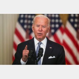 NYダウは高値圏だが…（バイデン米大統領）／（Ｃ）ロイター