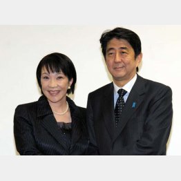 高市元総務相（左）はアベノミクス路線継承とバージョンアップを掲げて総裁選に（Ｃ）日刊ゲンダイ