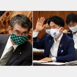 河野太郎行革担当相の応援団筆頭が“ポエム大臣”小泉進次郎環境相…（Ｃ）日刊ゲンダイ