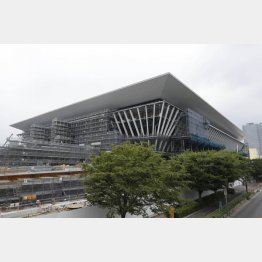 東京アクアティクスセンター（7月撮影）／（Ｃ）日刊ゲンダイ