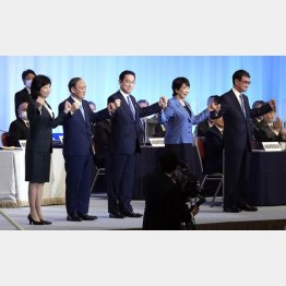 高市陣営と組んだ時点で本気度が疑われる（第27代総裁に岸田文雄氏が選出される＝29日）／（Ｃ）ＪＭＰＡ