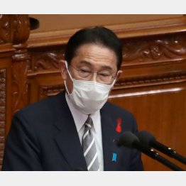 所信表明演説をする岸田文雄首相（Ｃ）日刊ゲンダイ