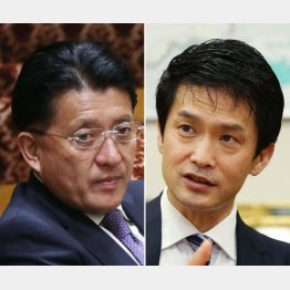 初代デジタル相の平井卓也氏（左）と小川淳也氏（Ｃ）日刊ゲンダイ