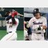 巨人・岡本和真（左）とヤクルト・村上宗隆（Ｃ）日刊ゲンダイ