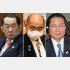 ベテラン勢が苦戦（左から金田勝年元法相、北村誠吾元地方創生相、衛藤征士郎の３候補）／（Ｃ）日刊ゲンダイ