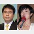 大越健介（左）と有働由美子（Ｃ）日刊ゲンダイ