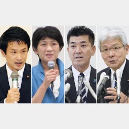 この代表選で変われるのか（立憲民主党の左から、小川淳也、西村智奈美、泉健太、逢坂誠二の4候補）／（Ｃ）共同通信社