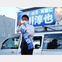 何かと熱い小川淳也氏（Ｃ）日刊ゲンダイ