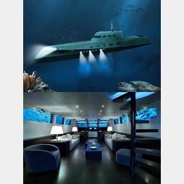 ホテルの名前は「ラバーズ・ディープ・ラグジュアリー・サブマリン・ホテル」…（フェイスブックから）