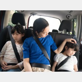 2020年の一般道路の後部座席の着用率は40.3%（Ｃ）PIXTA