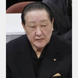 「解任」ではなく「辞任」（日大の田中英寿前理事長）／（Ｃ）共同通信社