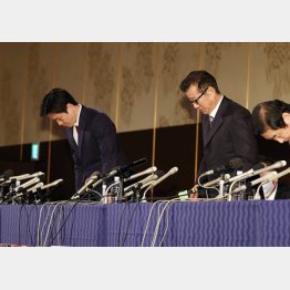 都構想住民投票の結果は、反対多数で否決（日本維新の松井一郎代表と吉村洋文副代表＝左）／（Ｃ）日刊ゲンダイ