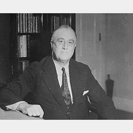 ルーズベルトは野蛮な勢力を駆逐するまで戦い続けると国民に約束した （Ｃ）Newscom／共同通信イメージズ