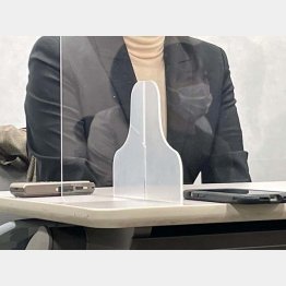 会見する赤木雅子さん（提供写真）