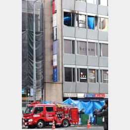 スプリンクラー設置対象となっていなかったため被害が大きく（Ｃ）日刊ゲンダイ