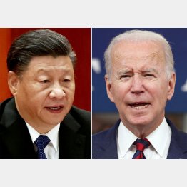 米中は一触即発（バイデン米大統領と習近平中国国家主席＝左）／（Ｃ）ロイター