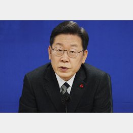 大統領選与党候補の李在明氏（Ｃ）ロイター