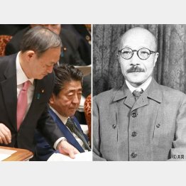 安倍・菅政権から続く戦時中と同様の「政権に楯突かない」（右は、東條英機首相＝当時）／（Ｃ）日刊ゲンダイ