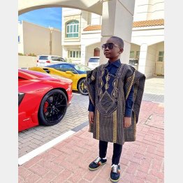 わずか9歳で億万長者のムスタファ君（インスタグラムから）