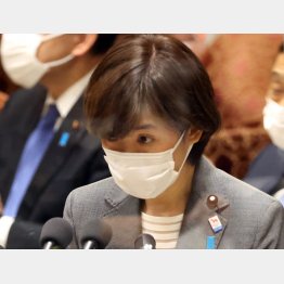 野党の追及に、視線がさまよう堀内詔子ワクチン担当相（Ｃ）日刊ゲンダイ