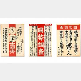 1920年、第1回調査のポスター（統計博物館提供）