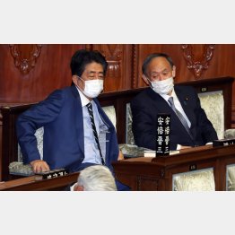 敵の敵は…（安倍元首相と菅元首相＝右）／（Ｃ）日刊ゲンダイ