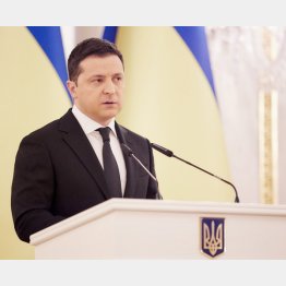 徹底抗戦か、それとも…（ゼレンスキー大統領）／（Ｃ）ロイター