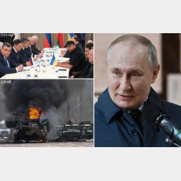 停戦交渉は行われたが…（左上）、ロシアのプーチン大統領は以前とは違う人物？（Ｃ）ロイター／SPUTNIK
