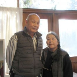 清水幸三・節江夫妻（撮影）中野裕子