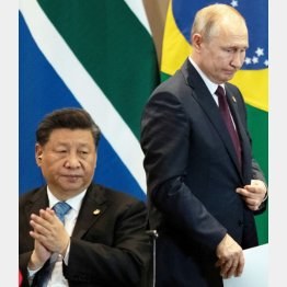 ウクライナ侵攻軍事作戦を、プーチン大統領（右）から事前に聞かされていたという習近平国家主席だが…（Ｃ）ロイター