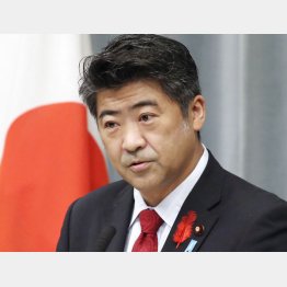 つい口が滑った？（木原誠二官房副長官）／（Ｃ）共同通信社