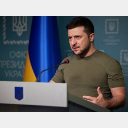 条件付きで歩み寄りをみせたウクライナのゼレンスキー大統領（Ｃ）ロイター／Ukrainian Presidential Press Service