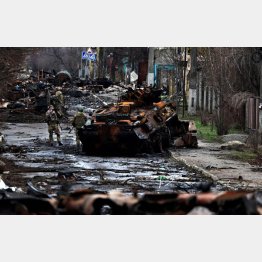 首都キーウ近郊では惨状が広がる（Ｃ）ロイター