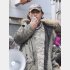 1月23日、新宿でのデモ後にスピーチする倉岡容疑者（撮影）藤倉善郎