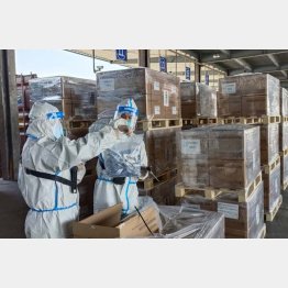 通関は順調と喧伝されているが（Ｃ）新華社／共同通信イメージズ