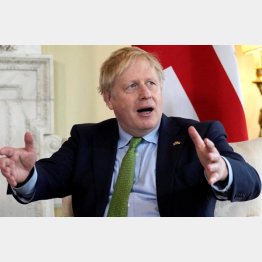 鋭い指摘（ボリス・ジョンソン英首相）／（Ｃ）ロイター