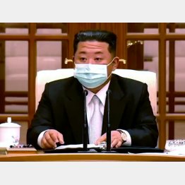 “マスク姿”の金正恩北朝鮮総書記（Ｃ）ロイター／EYEPRESS Images