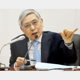 驚愕の前年同期比10・0％上昇（日銀の黒田総裁＝代表取材）